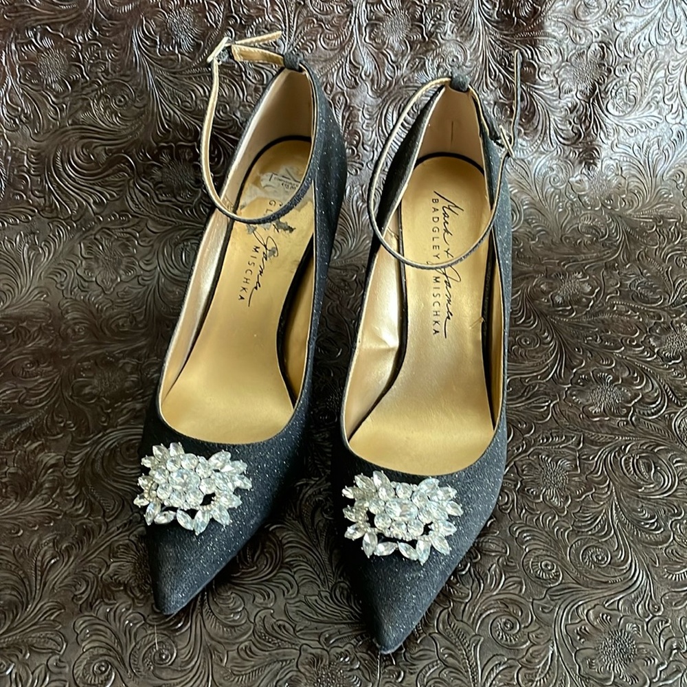 Black Sparkly Heels